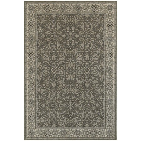 Oriental Weavers Area Rugs, Richmond 001E3 12X15 Rectangle - Grey/ Ivory-Polypropylene R001E3360450ST